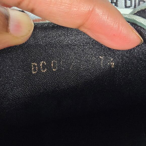 Christian Dior WalkNDior Canvas Sneakers Low Top Cap Toe JADIOR Lace Up Logo 7.5 - Picture 7 of 16